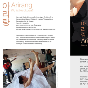Arirang Programmheft Umschlag